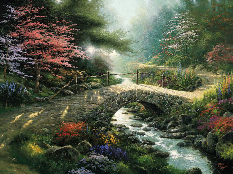 Gone With The Wind painting - Thomas Kinkade Gone With The Wind art painting